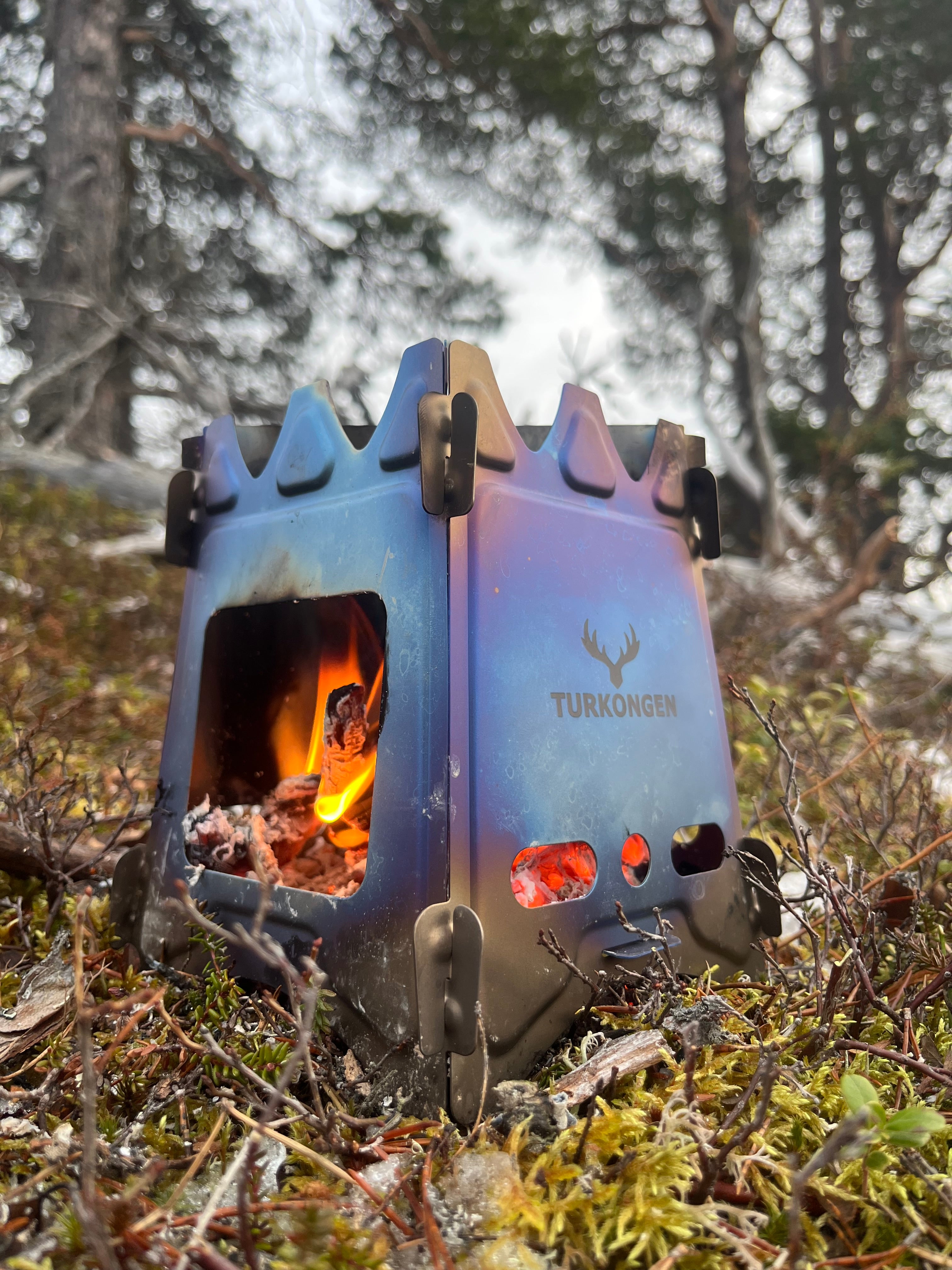 Turkongen kvistbrenner i titan, sammenleggbar og ultralett, 208 gram