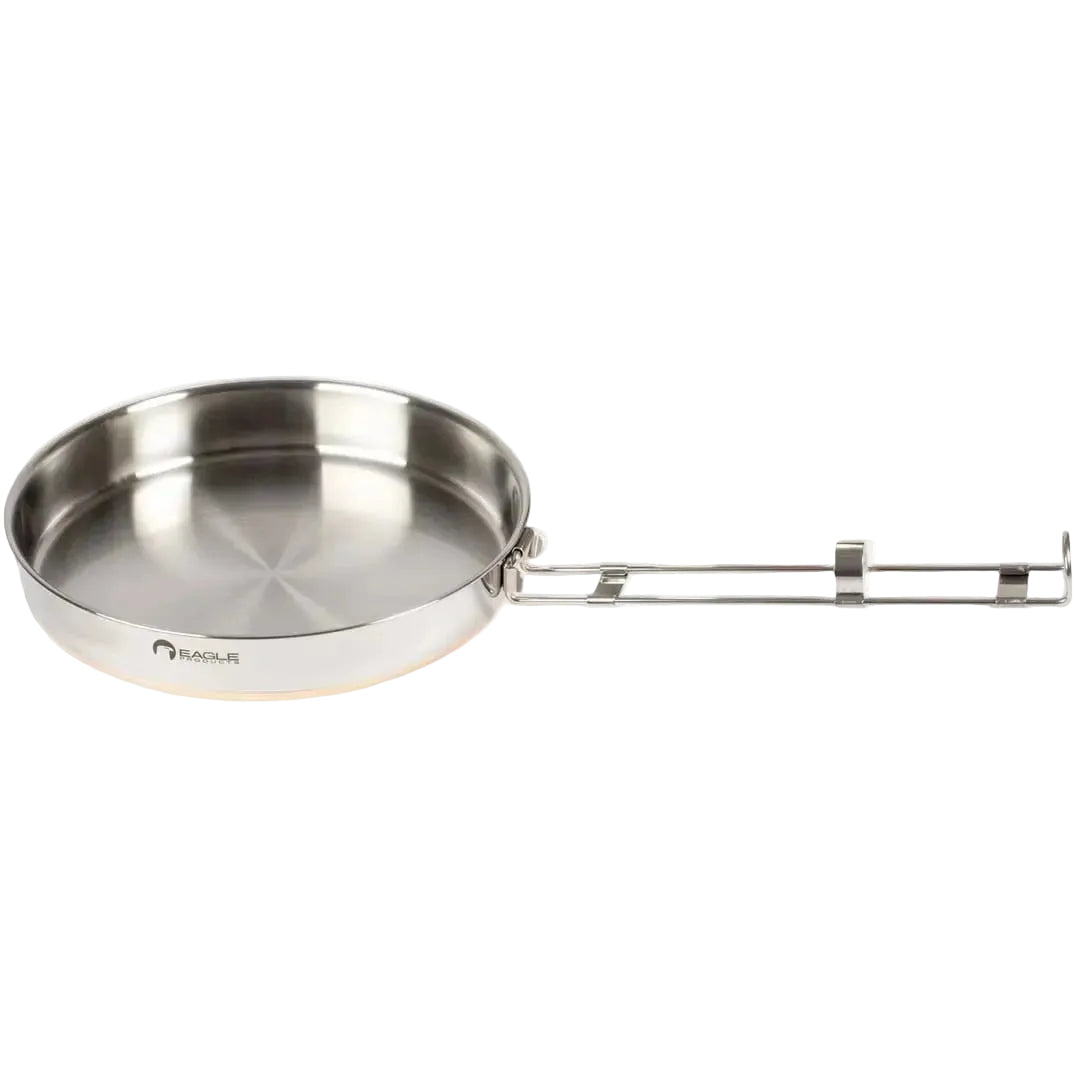 Eagle stekepanne i rustfritt stål uten belegg for matlaging på bål