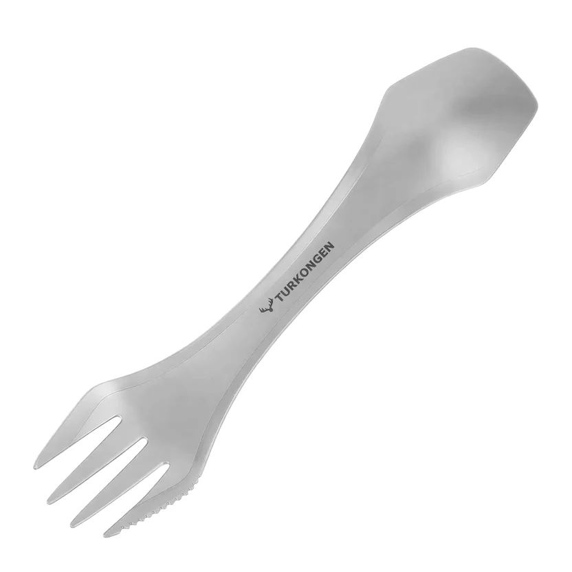 Turkongens spork i titan – ultralett 3-i-1 turbestikk